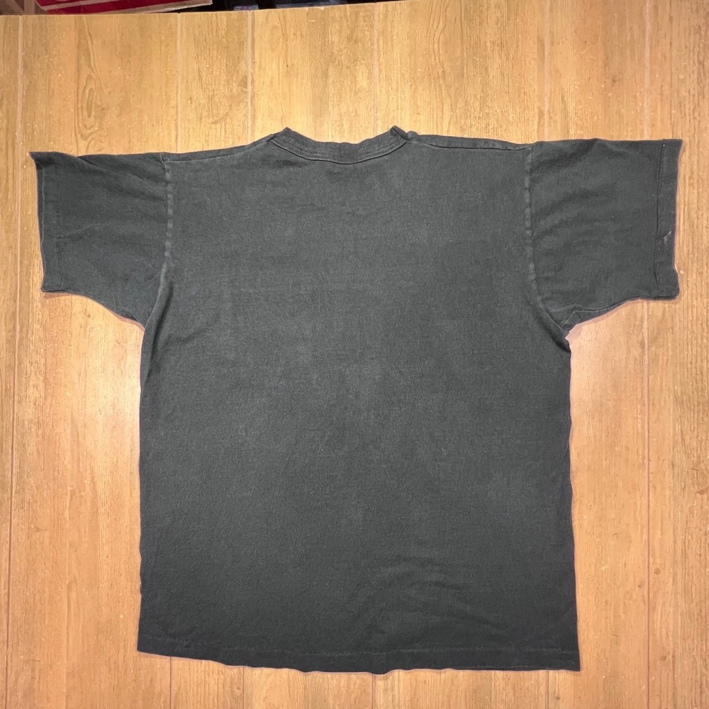 BVD vintage premium Pocket T-Shirt Mens XL Black Single Stitch Made in USA
